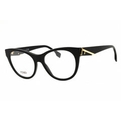 Fendi Women's Eyeglasses - Shiny Black Acetate Full Rim Cat Eye Frame | FE50101I 001