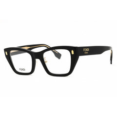 Fendi Women's Eyeglasses - Shiny Black Acetate Full Rim Cat Eye Frame | FE50118F 001