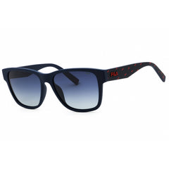 Fila Unisex Sunglasses - Blue Injected Propionate Full Rim Square Frame | SFI118 V15P