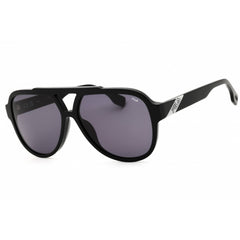 Fila Men's Sunglasses - Shiny Black Acetate Full Rim Aviator Shape Frame | SFI459 0700