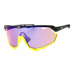 Fila Men's Sunglasses - Matte Grey/Yellow Shield Full Rim Shield Frame | SFI721 507V
