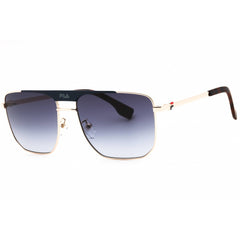Fila Men's Sunglasses - Shiny Rose Gold with Blue Parts Metal Navigator | SFI728 309Y