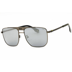Fila Men's Sunglasses - Semi Matt Gunmetal Metal Full Rim Navigator | SFI728 H68X