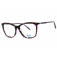 Fila Women's Eyeglasses - Shiny Transparent Purple Havana Cat Eye Frame | VF9402 09SJ