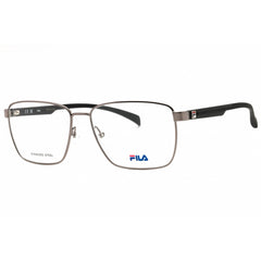 Fila Men's Eyeglasses - Shiny Gunmetal Metal Full Rim Square Shape Frame | VFI013 0568