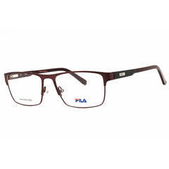 Fila Men's Eyeglasses - Matt Antique Burgundy Metal Rectangular Frame | VFI033 01AR