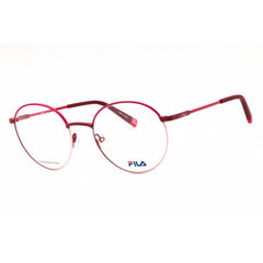 Fila Women's Eyeglasses - Matt Burgundy Metal Full Rim Round Shape Frame | VFI093 08BE