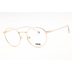 Fila Unisex Eyeglasses - Shiny Rose Gold Metal Full Rim Round Frame | VFI203 0300