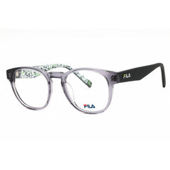 Fila Unisex Eyeglasses - Shiny Transparent Grey Acetate Full Rim Round | VFI211 06A7