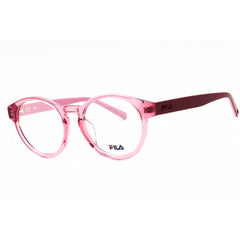 Fila Unisex Eyeglasses - Shiny Transparent Pink Acetate Full Rim Round | VFI218 09AH