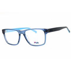 Fila Men's Eyeglasses - Shiny Blue Acetate Full Rim Rectangular Frame | VFI219 0T31