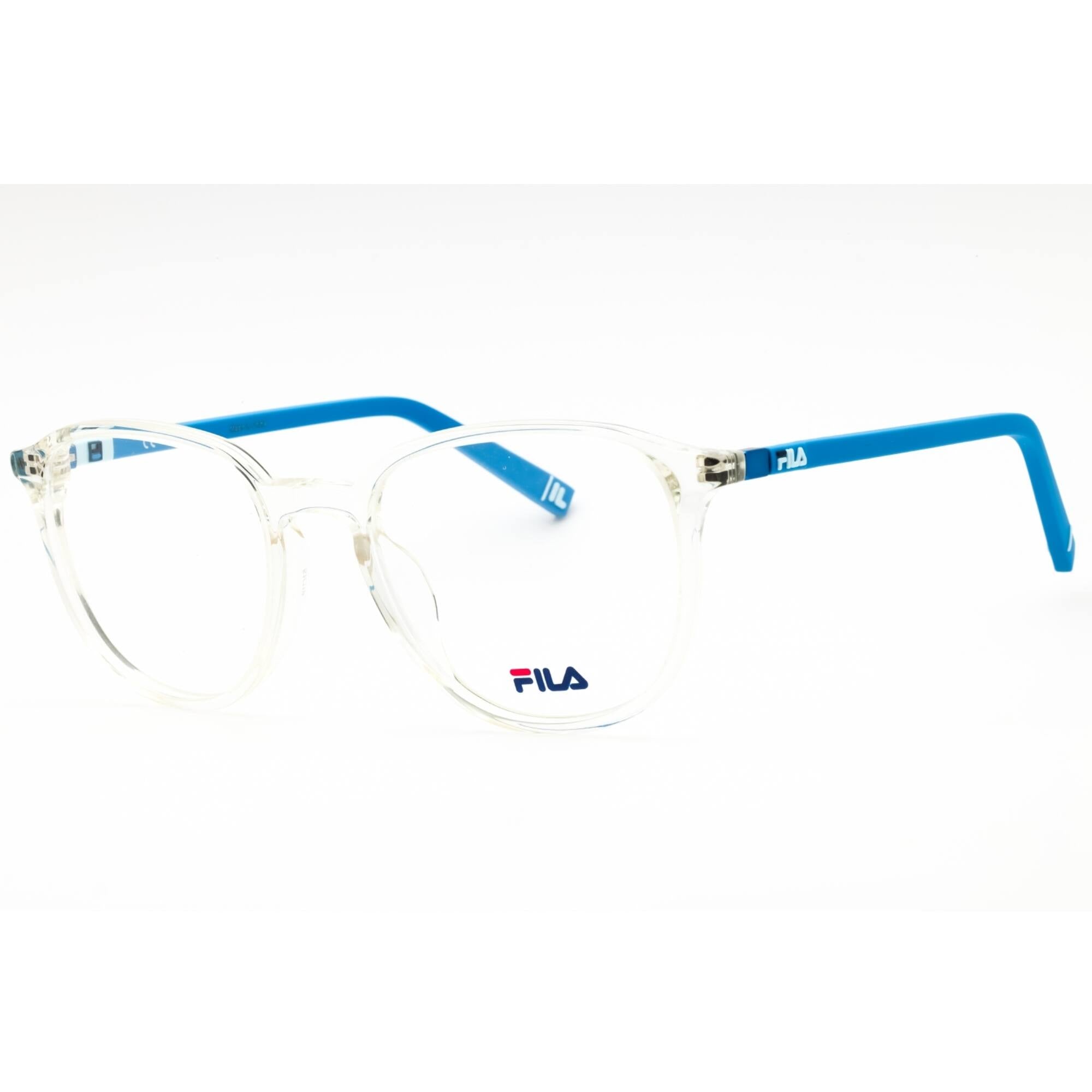 Fila Unisex Eyeglasses - Shiny Crystal Acetate Full Rim Round Frame