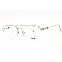 Fila Men's Eyeglasses - Shiny Palladium Metal Half Rim Square Frame | VFI442 0579
