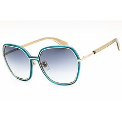 Furla Women's Sunglasses - Shiny Light Gold Metal Full Rim Butterfly | SFU539 0594