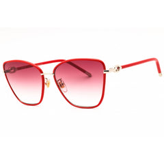 Furla Women's Sunglasses - Shiny Light Gold Metal Full Rim Butterfly | SFU692V 0594