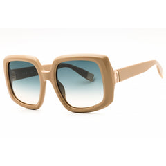 Furla Women's Sunglasses - Shiny Beige Acetate Full Rim Oversized Frame | SFU709 06K6