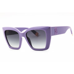 Furla Women's Sunglasses - Shiny Lilac Acetate Full Rim Cat Eye Frame | SFU710 03NN
