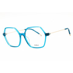 Furla Women's Eyeglasses - Shiny Transparent Azure Acetate Full Rim | VFU636 0855