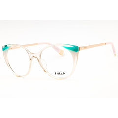 Furla Women's Eyeglasses - Shiny Transparent Old Rose Full Rim Frame | VFU722V 06PP