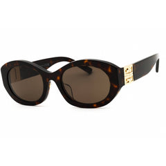 Givenchy Women's Sunglasses - Dark Havana Acetate Full Rim Oval Frame | GV40091F 52E