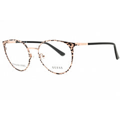 Guess Women's Eyeglasses - Shiny Rose Gold Metal Full Rim Round Frame | GU2913 028
