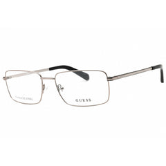 Guess Men's Eyeglasses - Shiny Light Nickeltin Metal Full Rim 54mm Frame | GU50042 010