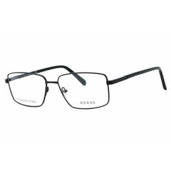 Guess Men's Eyeglasses - Matte Black Metal Full Rim Rectangular Frame | GU50061 002