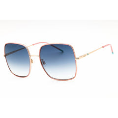 HUGO Women's Sunglasses - Pink/Gold Metal Full Rim Oversized Frame | HG 1293/S 0EYR 08