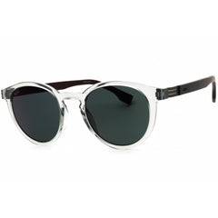 Hugo Boss Men's Sunglasses - Transparent Grey Plastic Round | BOSS 1575/S 07QY MT