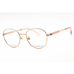 Kate Spade Women's Eyeglasses - Red Gold Metal Full Rim Round Frame | JALISA/F 0AU2 00