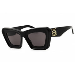 Loewe Women's Sunglasses - Shiny Black Acetate Full Rim Cat Eye Frame | LW40145I 01A
