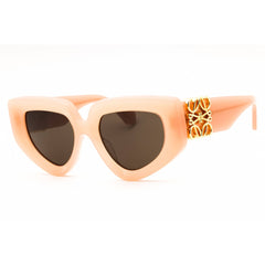 Loewe Women's Sunglasses - Shiny Pink Acetate Full Rim Oversized Frame | LW40154U 72E