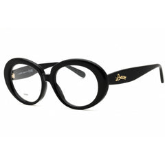 Loewe Women's Eyeglasses - Shiny Black Acetate Full Rim Oval Frame | LW50089I 001