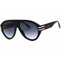 Marc Jacobs Men's Sunglasses - Black Plastic Full Rim Aviator | MARC 747/S 0807 9O