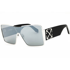 Off-White Unisex Sunglasses - Silver Metal Shield Frame | ASPEN OERI14GS25MET0017272