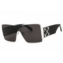 Off-White Unisex Sunglasses - Silver Metal Shield Frame | ASPEN OERI14GS25MET0017207