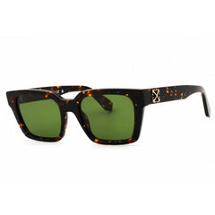 Off-White Unisex Sunglasses - Havana Full Rim Square | BRANSON OERI111C99PLA0016055