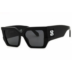 Off-White Unisex Sunglasses - Black Plastic Rectangular | DOVER OERI148S25PLA0011007