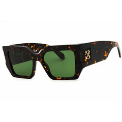 Off-White Unisex Sunglasses - Havana Plastic Rectangular | DOVER OERI148S25PLA0016055