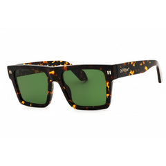 Off-White Unisex Sunglasses - Havana Plastic Square | LAWTON OERI109C99PLA0016E55