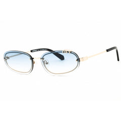 Off-White Women's Sunglasses - Gold Metal Full Rim Oval | MIAMI OERI13MC99MET0017642