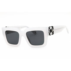 Off-White Unisex Sunglasses - Grey Plastic Rectangular | MYSTIC OERI14DS25PLA0010907