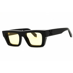Off-White Men's Sunglasses - Black Plastic Rectangular | OREGON OERI145S25PLA0011018