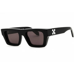 Off-White Men's Sunglasses - Black Plastic Rectangular | OREGON OERI145S25PLA0011007