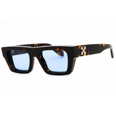 Off-White Men's Sunglasses - Havana Plastic Rectangular | OREGON OERI145S25PLA0016045