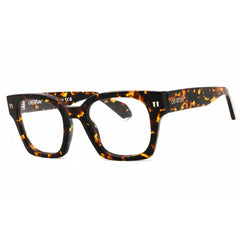 Off-White Men's Eyeglasses - Havana Rectangular Frame | STYLE 7U OERJ07US25PLA0016000