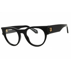 Off-White Unisex Eyeglasses - Black Acetate Round | STYLE 87 OERJ087S25PLA0011000