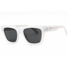 Off-White Unisex Sunglasses - Grey Acetate Rectangular | VALDEZ OERI13XS25PLA0010907