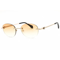 Palm Angels Unisex Sunglasses - Gold Metal Oval Frame | CRYSTAL PERI10HS25MET0017622