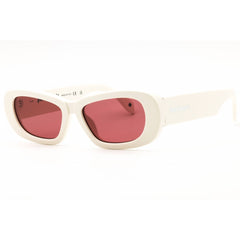 Palm Angels Women's Sunglasses - White Plastic Oval Frame | DANA PERI107S25PLA0010125